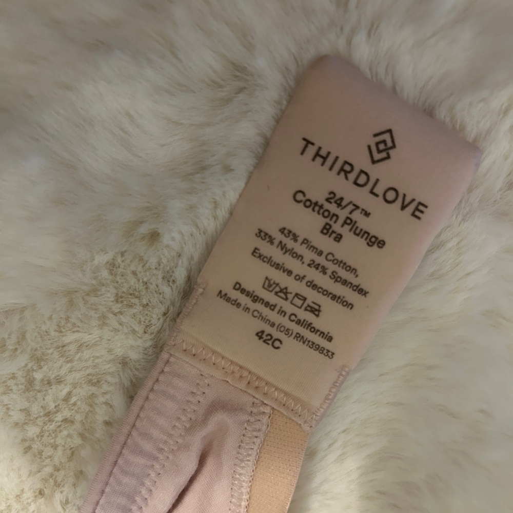 ThirdLove 24/7 Cotton Plunge Bra size 42C - Picture 7 of 8